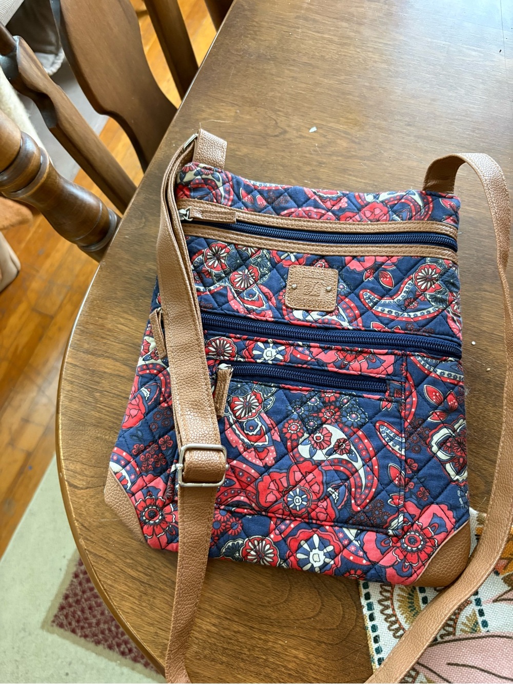 Quilted Stone Mountain Crossbody Bag